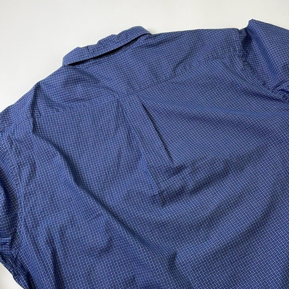 346 Brooks Brothers Men’s Blue Plaid Button Down Shirt Size XL Long Sleeves - Picture 8 of 14